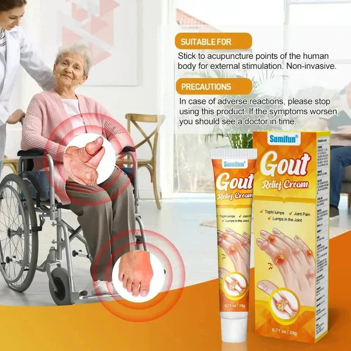 Gout Relief Cream Fast Pain & Swelling Reduction