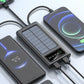 Solar Power Bank 20000mAh, Fast Charging Built in Cable ( UAE Delivery Time: 1-3 Days )