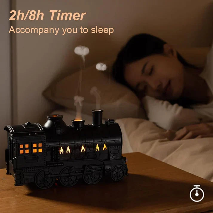 Retro Train Aroma Diffuser 300ml - Ultrasonic Essential Oil Humidifier | UAE