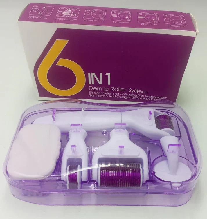 6-in-1 Microneedling Derma Roller Kit