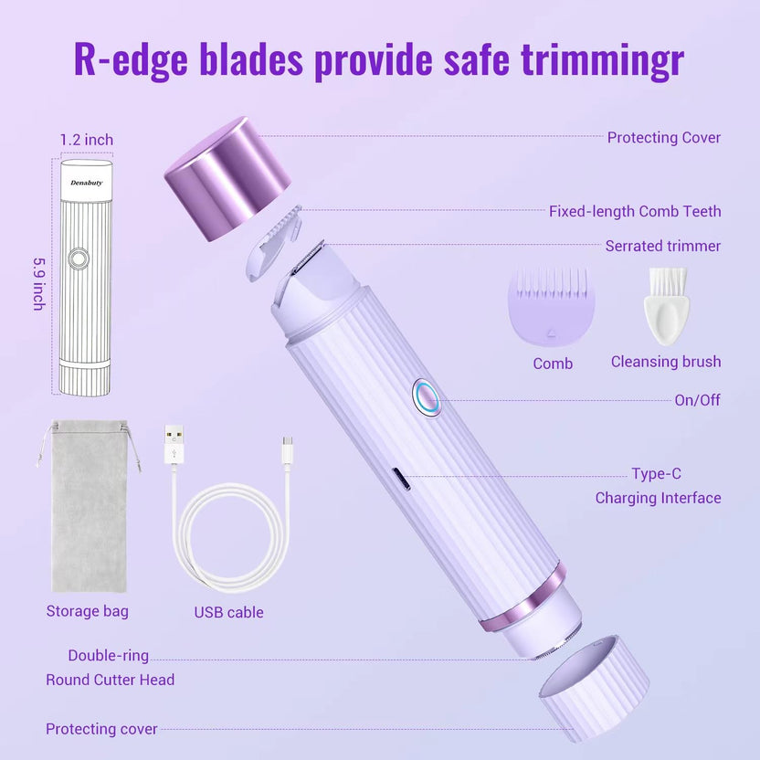 Double Head 2-in-1  Shaver Smooth & Painles Face & Body Shaving