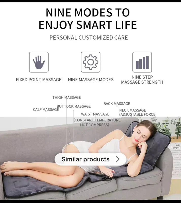 Full Body Folding Massage Mat with Heating Function