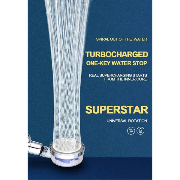 High Pressure Turbocharged Shower Head  ( UAE Delivery Time: 1-3 Days )
