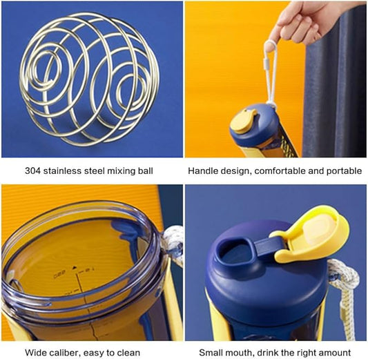LORDEX Qavi Premium Rope-Handle Shaker Bottle